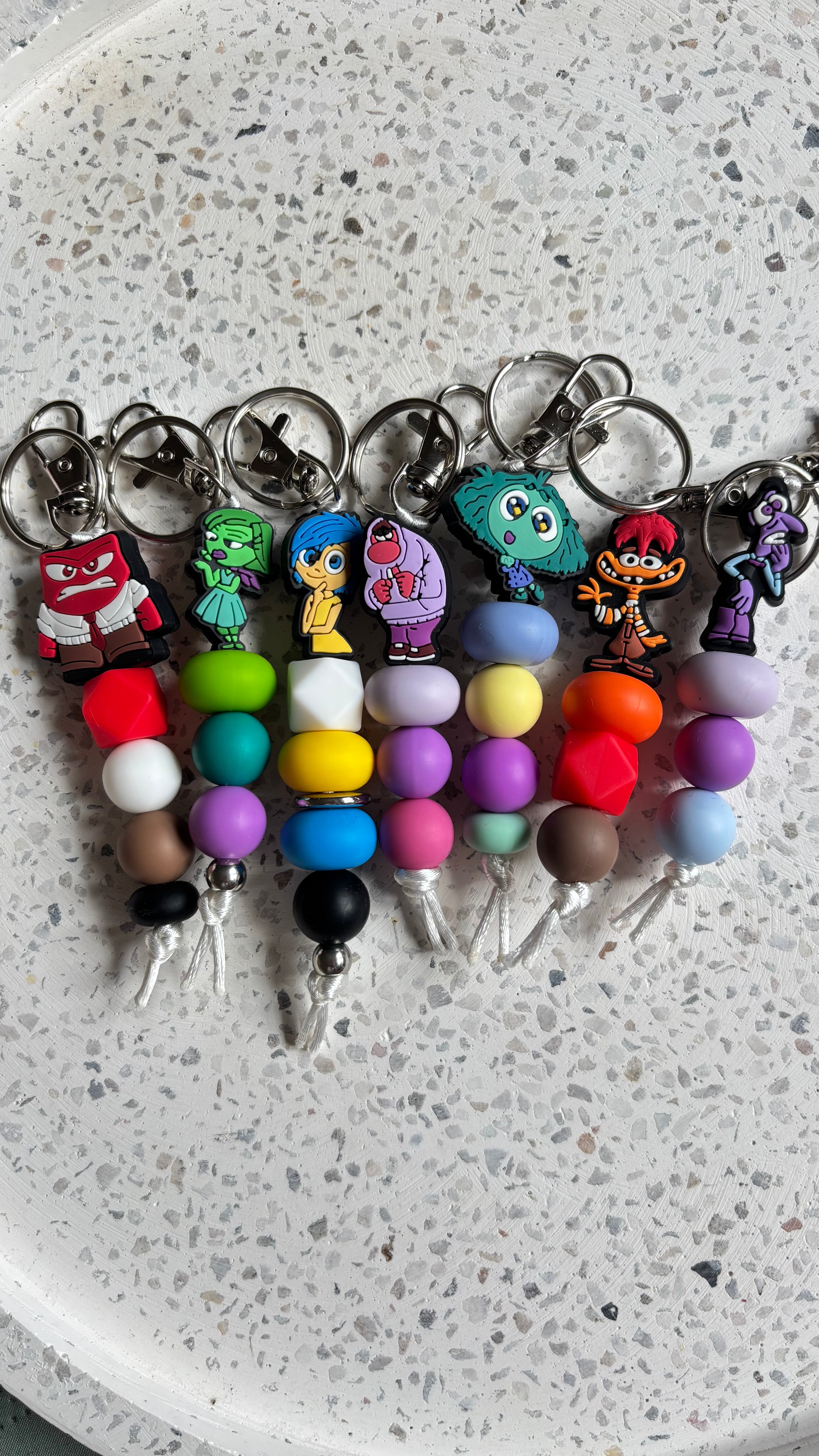 Inside out keychain