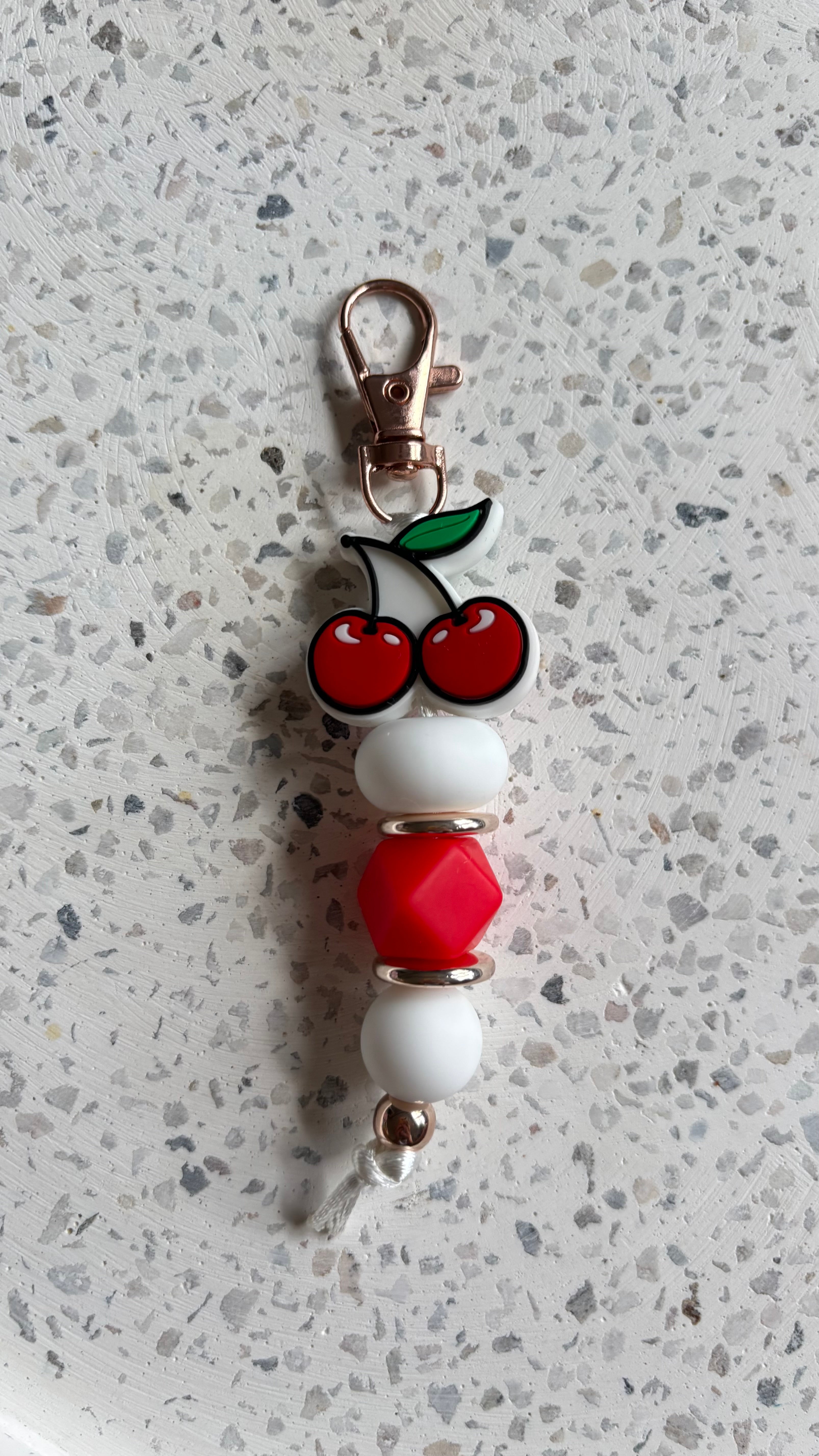 Cherry keychain + lanyard