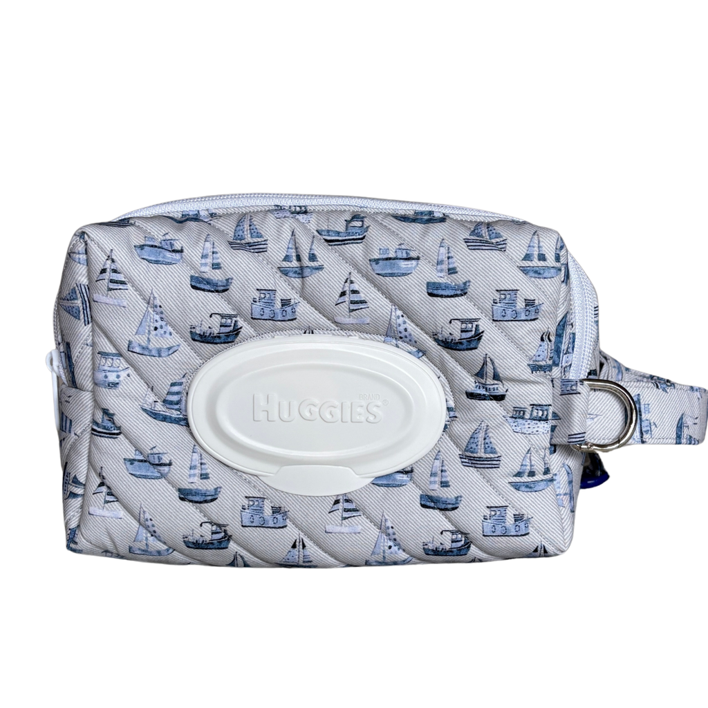 Sail boat Nappy/Baby wipe bag