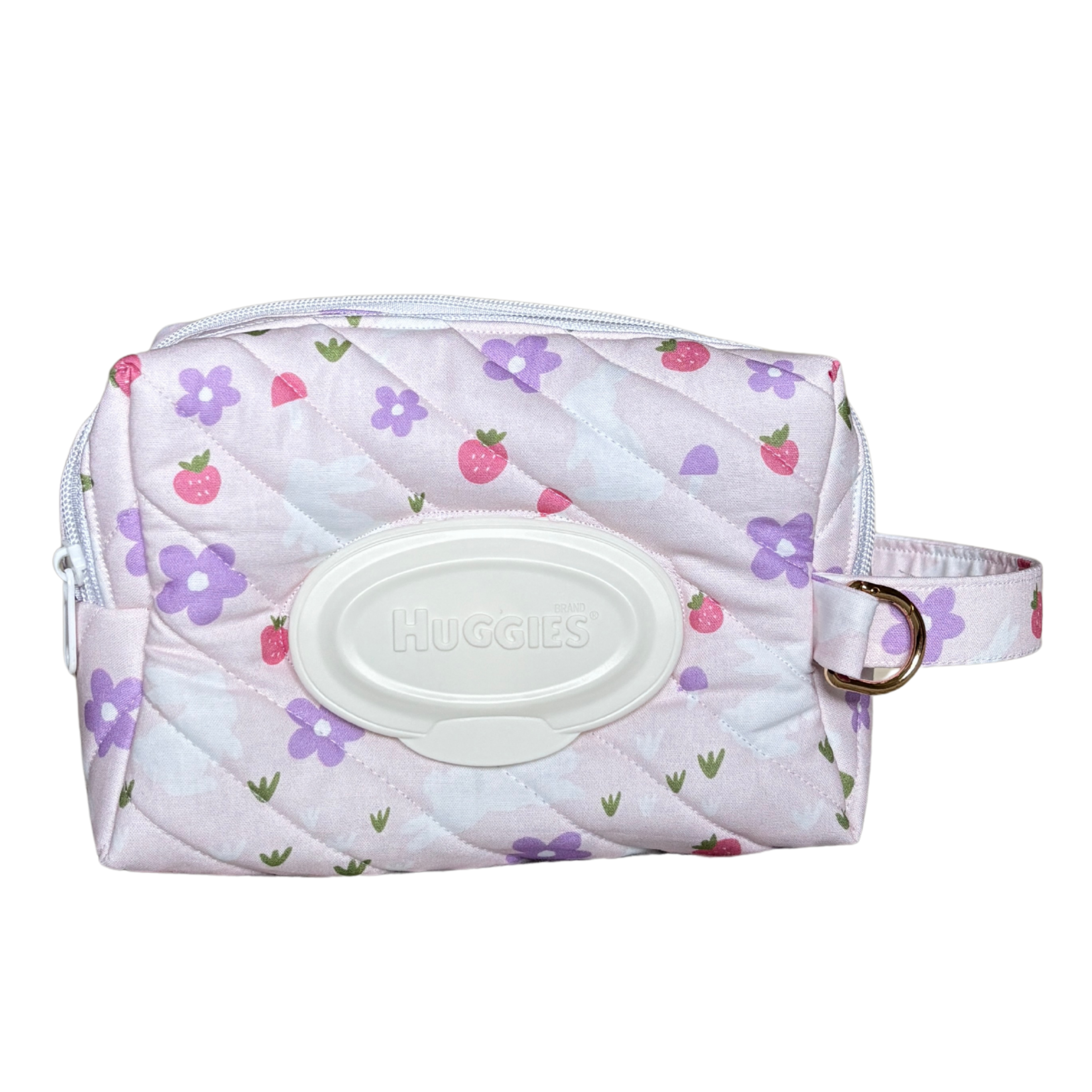 Flower Nappy/baby wipe bag