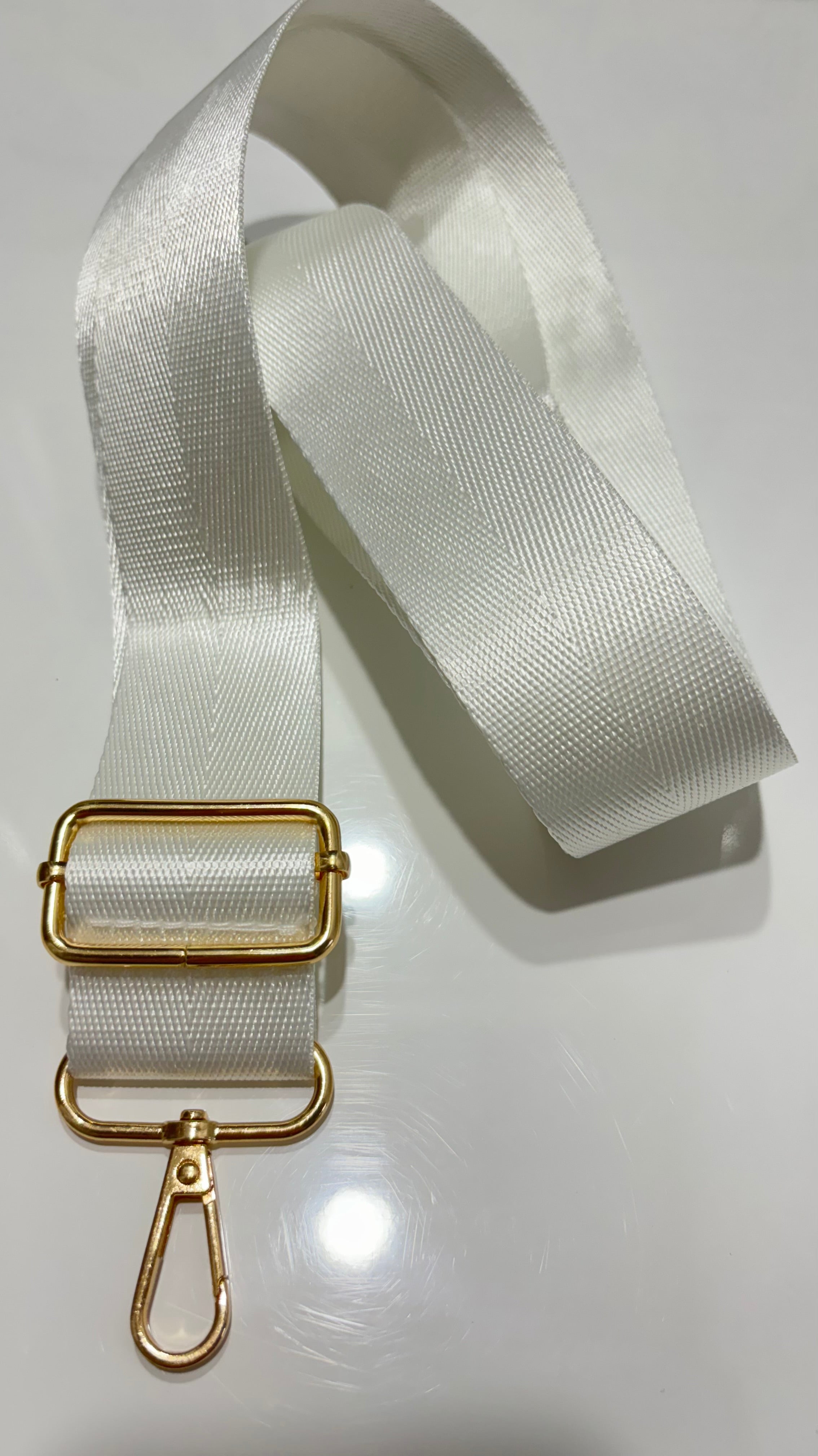 White tote bag strap
