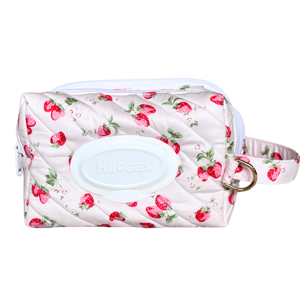 Strawberry shortcake Nappy/Baby wipe bag