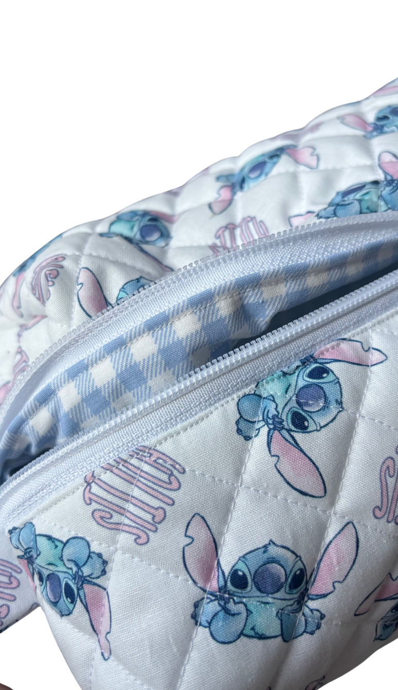 Stitch makeup bag
