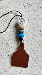 Gone hunting keychain + car mirror accessories