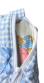Blue Makeup Bag Large