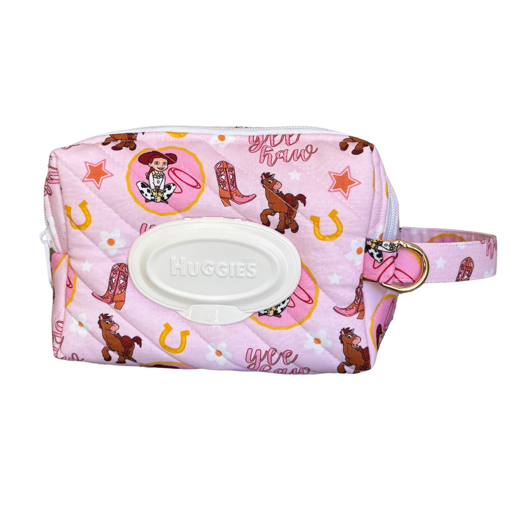 Cowgirl nappy/baby wipe bag