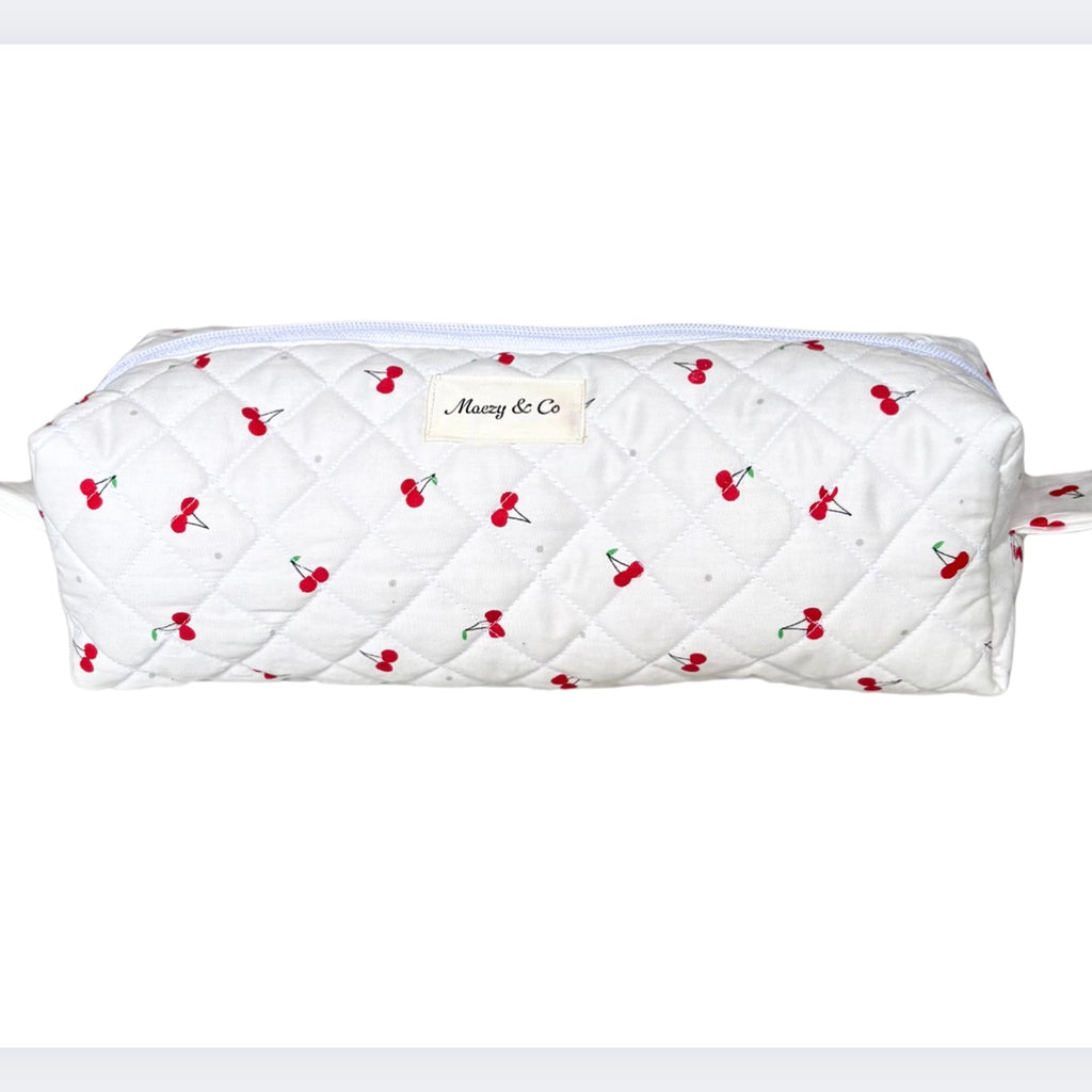 White cherry hair tool bag