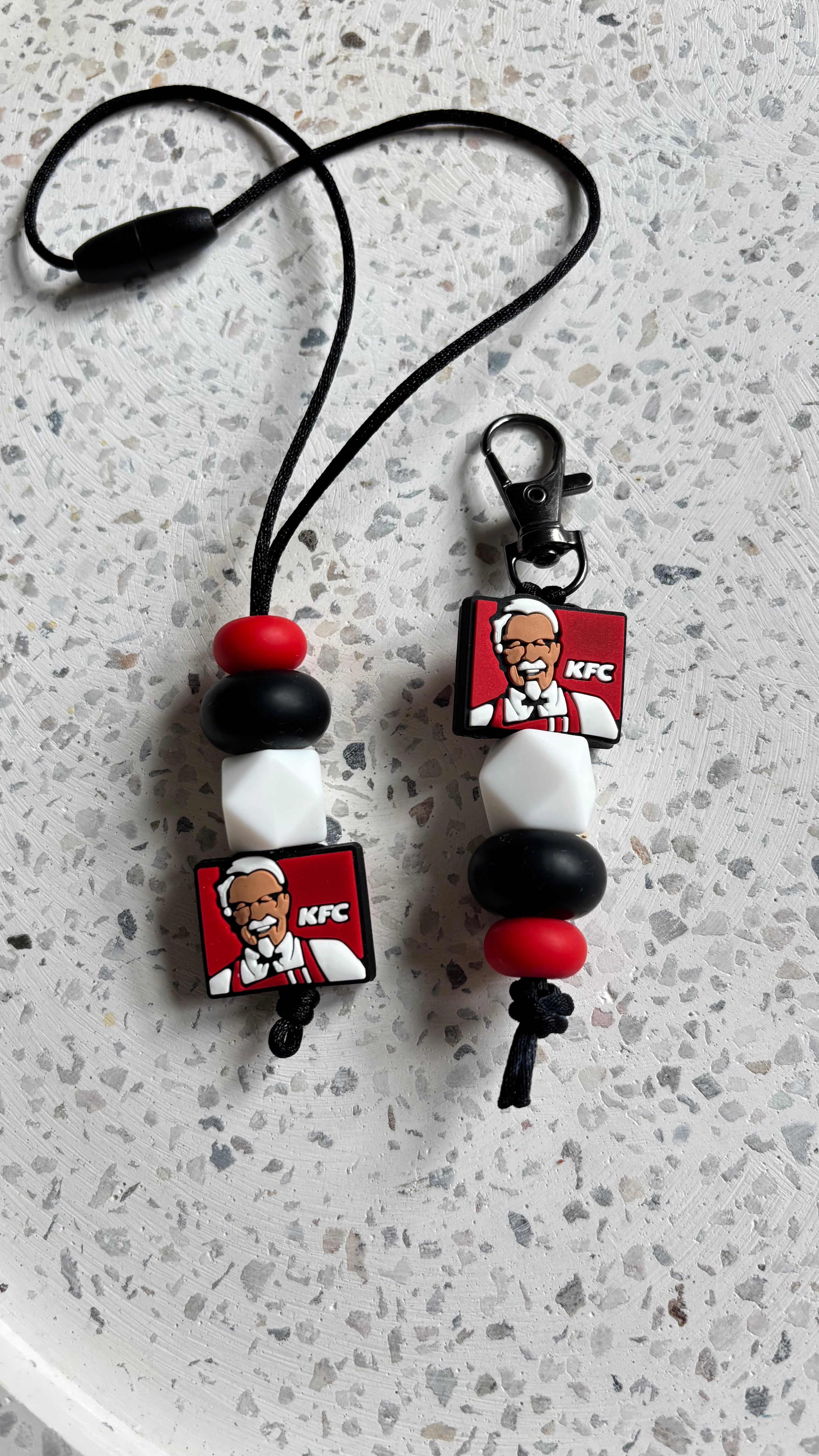 KFC + Macca’s keychain + car mirror accessorie