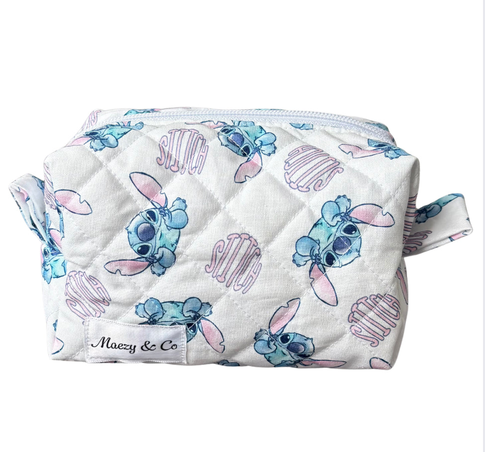 Stitch makeup bag