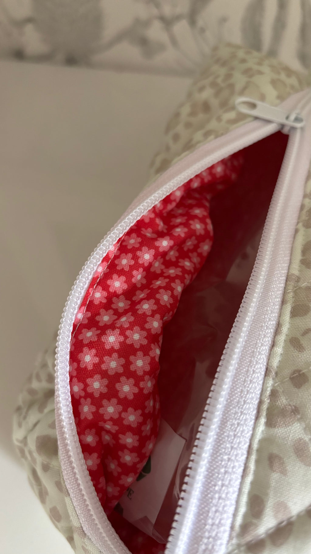 Luxe Leopard Quilted Makeup Bag