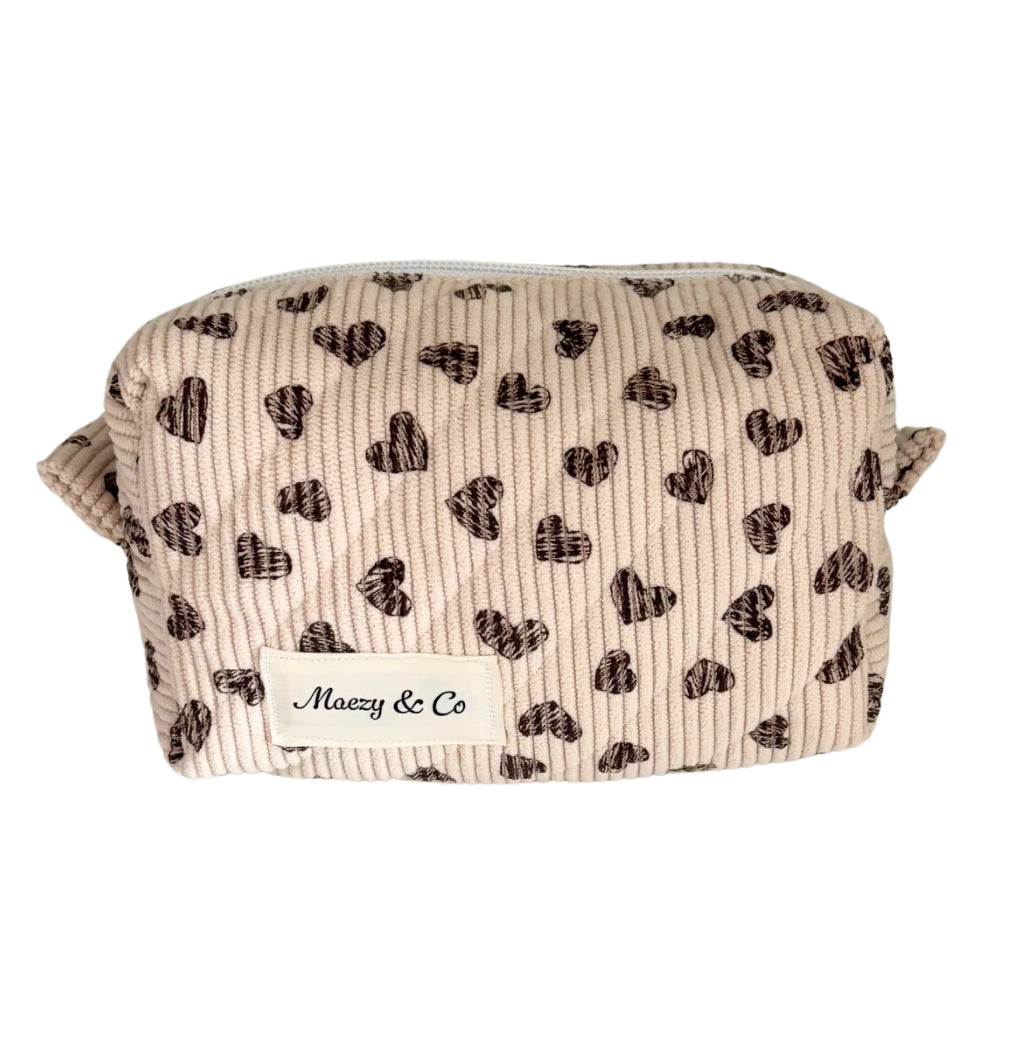 Corduroy Cuties – Scattered Hearts Cream