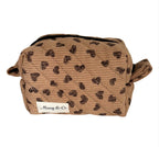 Corduroy Cuties – Scattered Hearts Rich brown