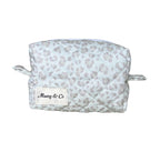 Luxe Leopard Quilted Makeup Bag